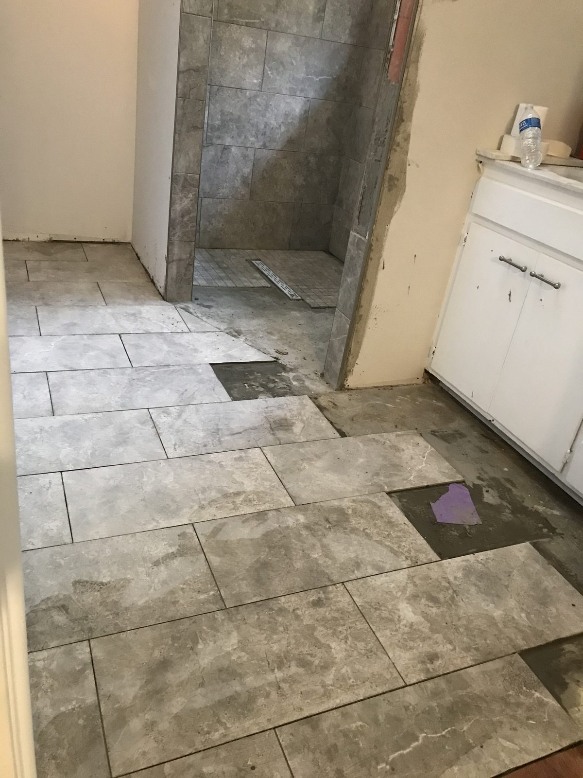 Bathroom remodel in progress
