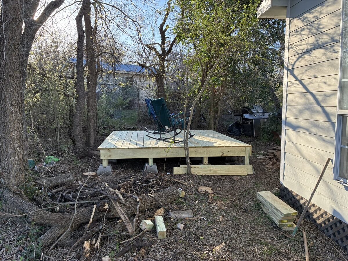 Completed deck build Austin TX