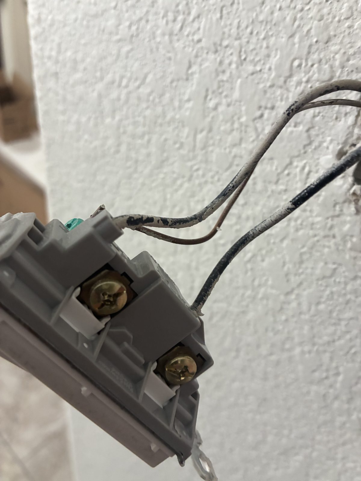 Wall electrical box install