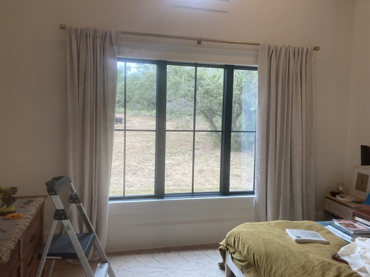 Curtain rod install Austin TX