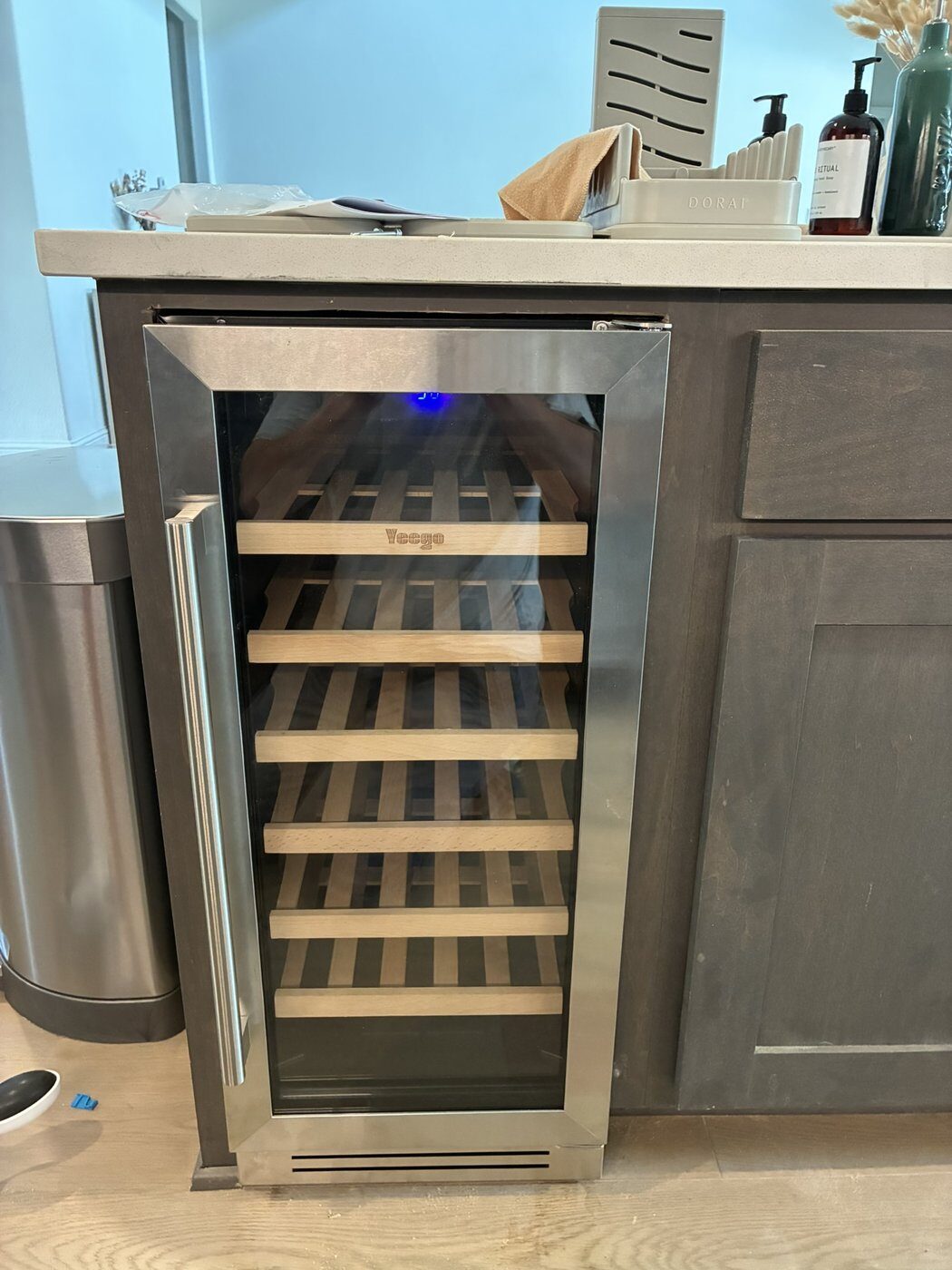 Wine cooler cabinet installation Austin TX