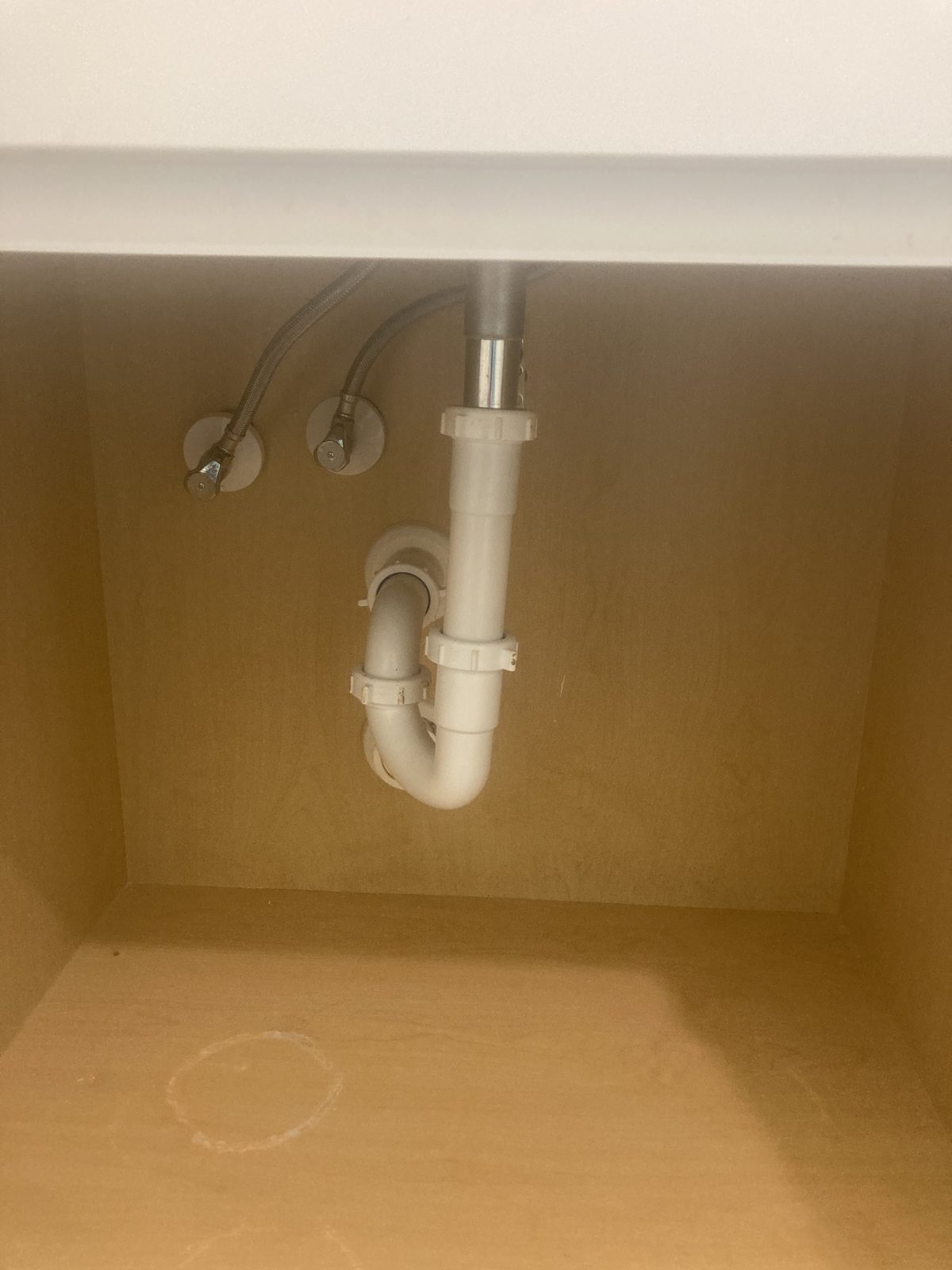 Under-sink shutoff valve replacement
