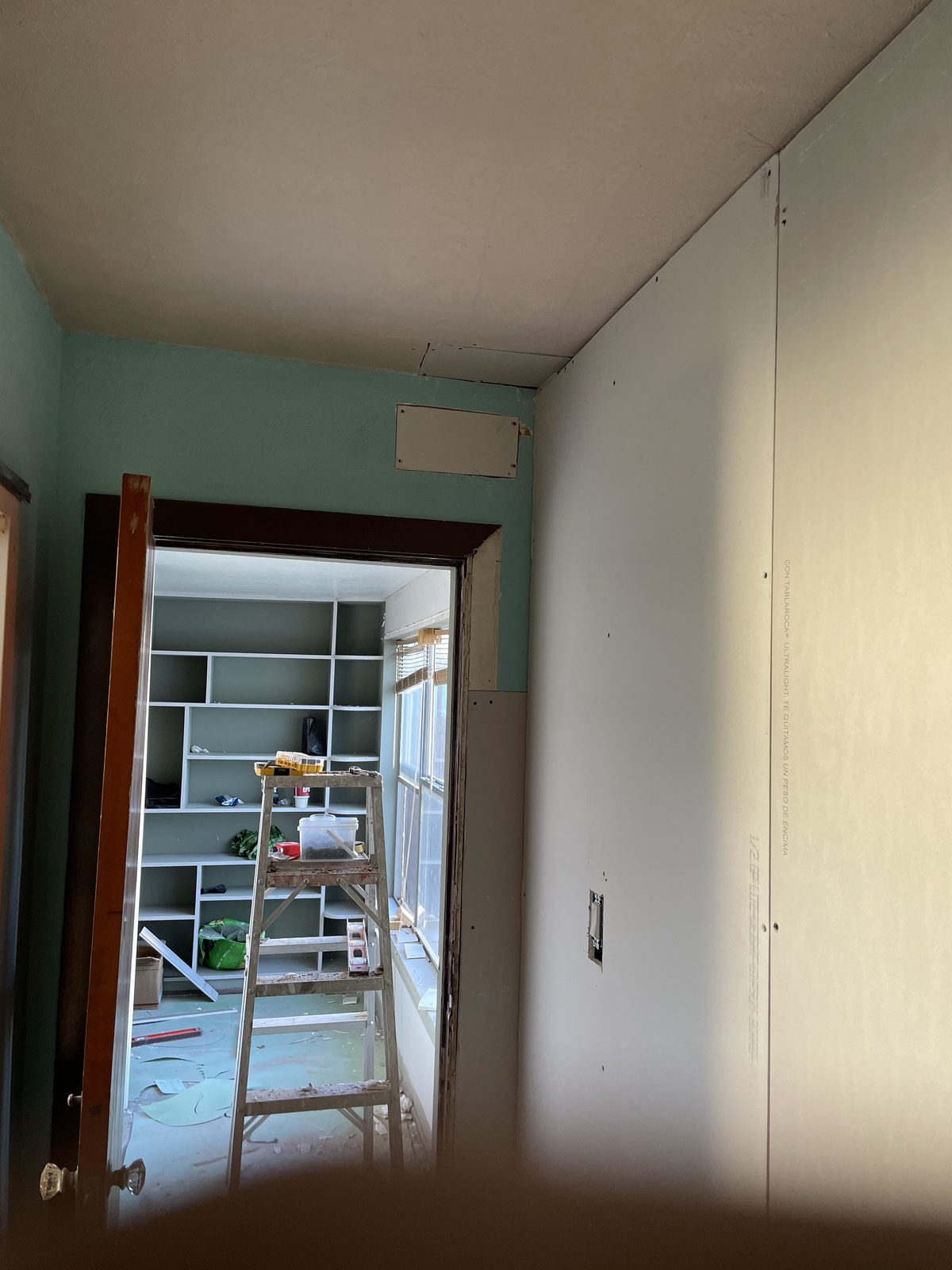 New French door installed, finished