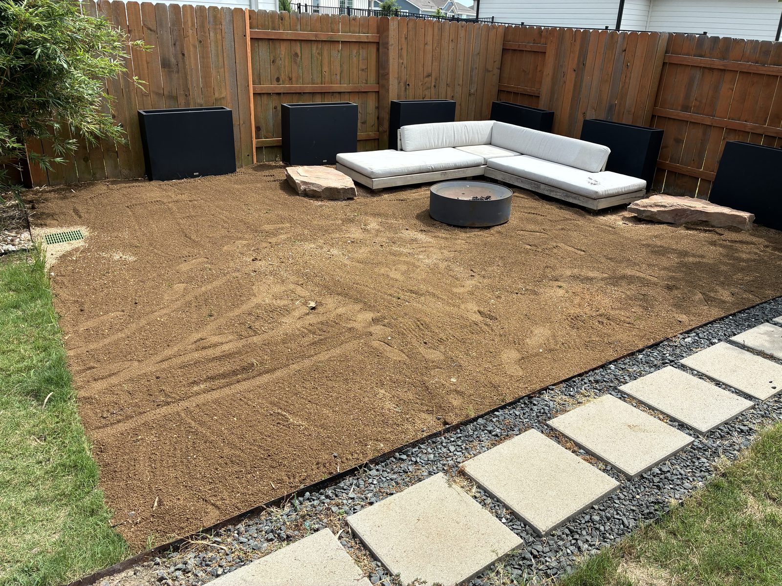 Crushed granite groundcover Austin